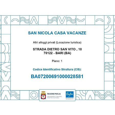 San Nicola Casa Vacanze Bari Dış mekan fotoğraf